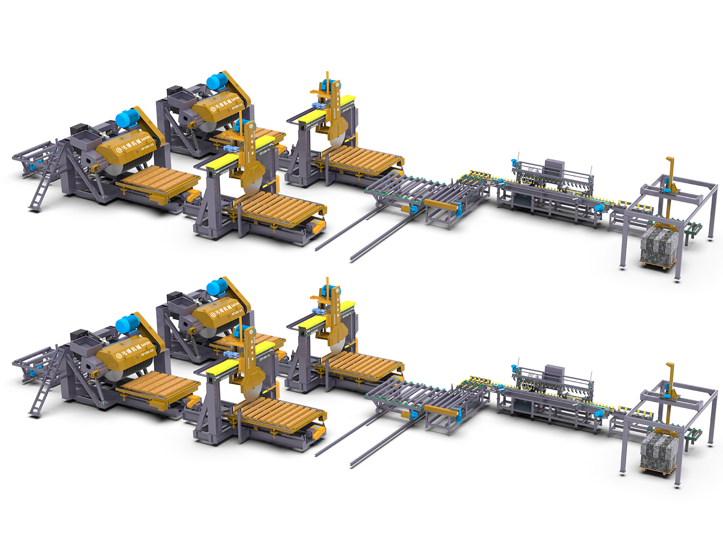 路沿石智能加工流水線（直線）